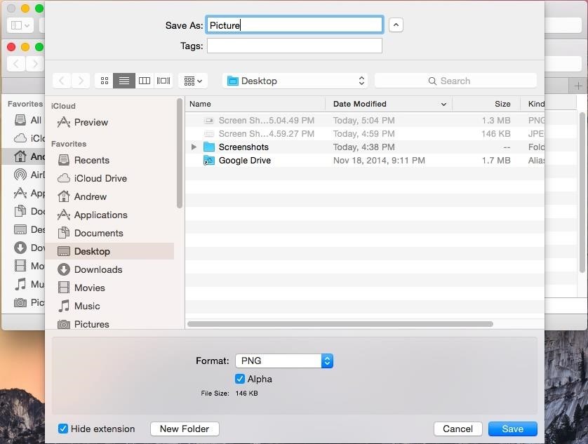 how to change realvnc parameters for mac osx